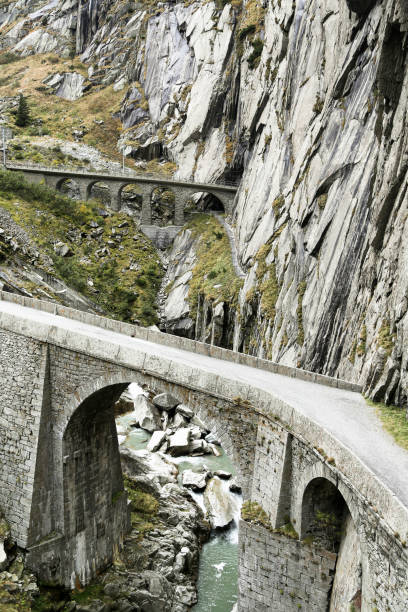istock Rocks and Reuss river in Andermatt 926557746