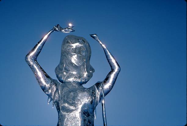 Melting Ice Queen stock photo