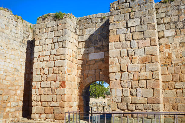 Merida Alcazaba in Spain Badajoz Extremadura