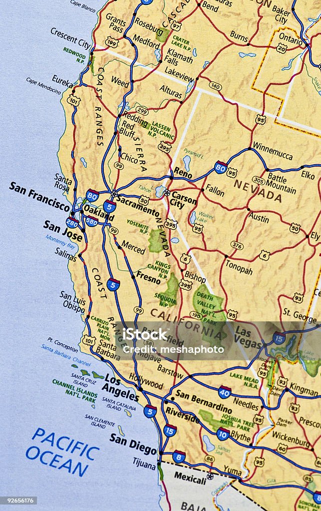 Estados unidos del oeste - Foto de stock de California libre de derechos