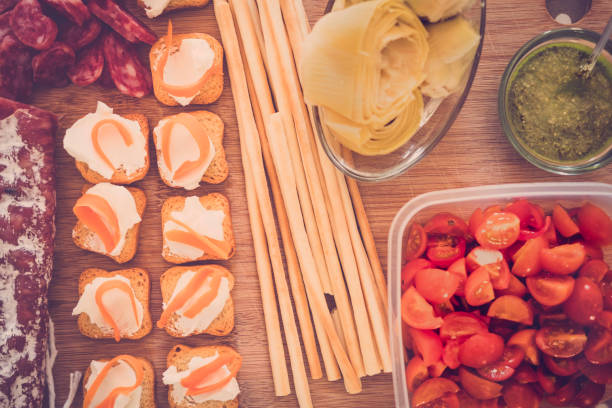 istock some food in vintage filter on the wood table 926570312