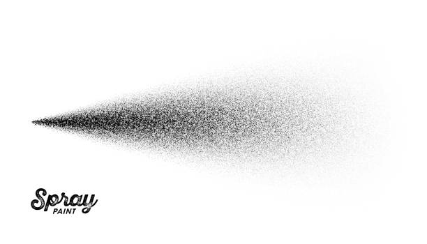 Spray paint splatter pattern, vector illustration