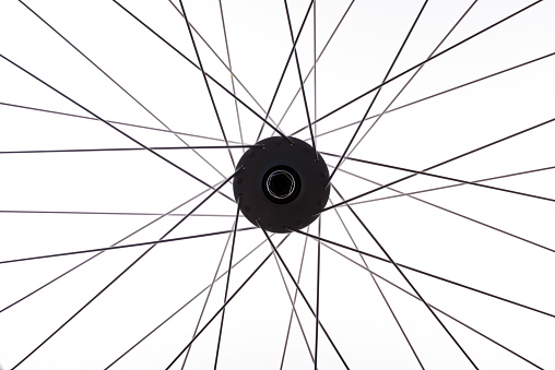 wheel of a bicycle