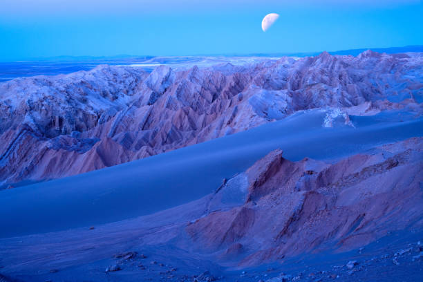 Salt formations at Valle de la Luna in the Atacama Desert
