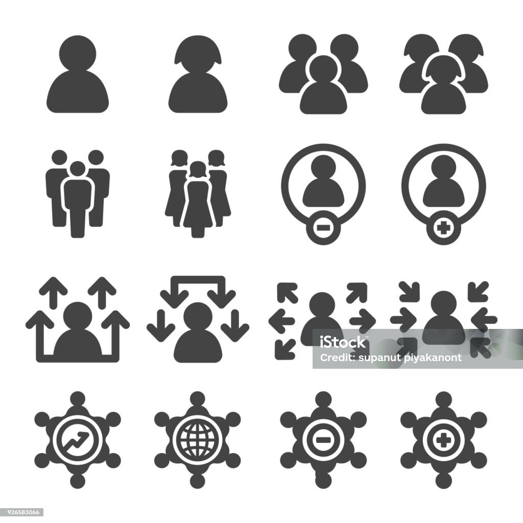 population icon people,population icon set Icon Symbol stock vector