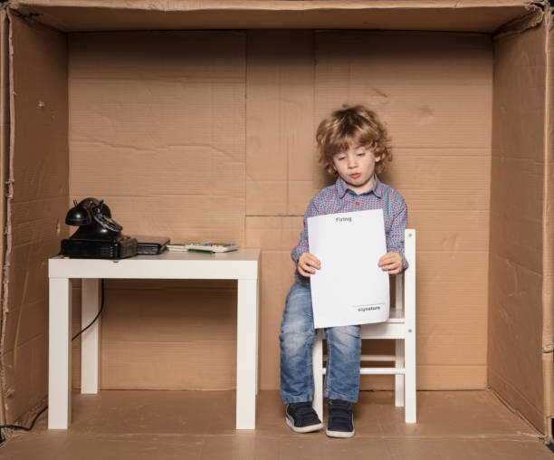 istock a small businessman received a paper on dismissal 926584178