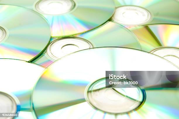 Group Of Cds Stock Photo - Download Image Now - Blank, Color Image, Compact Disc