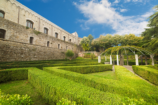 Fortezza Medicea garden in Montepulciano, Tuscany
