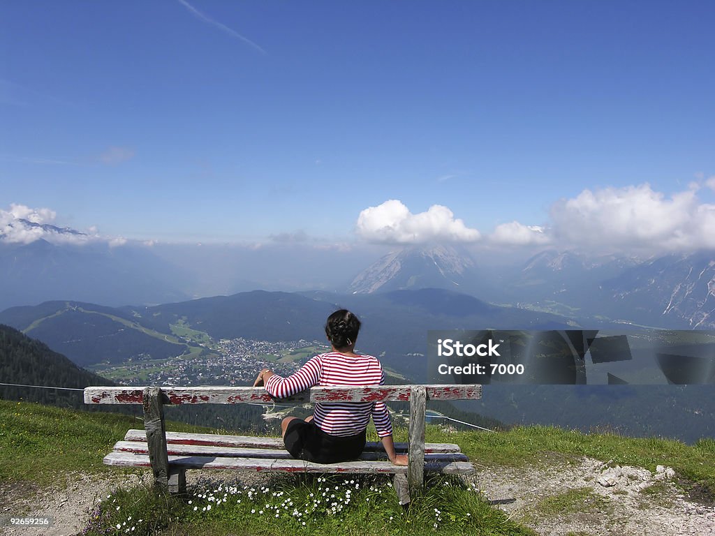 Alpine View - Foto de stock de Adulto royalty-free
