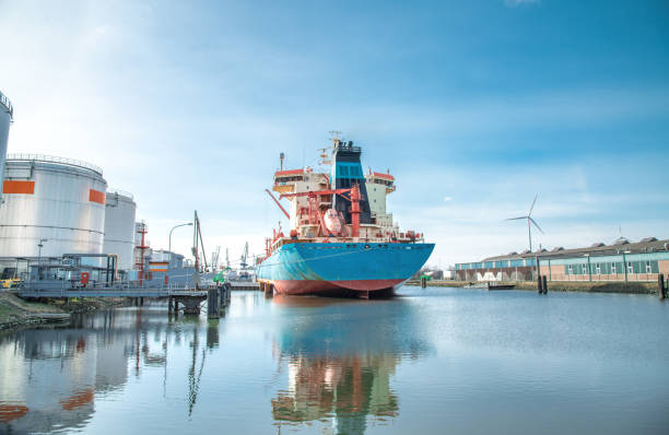 istock cargo ship in the port area in Bremen 926595156