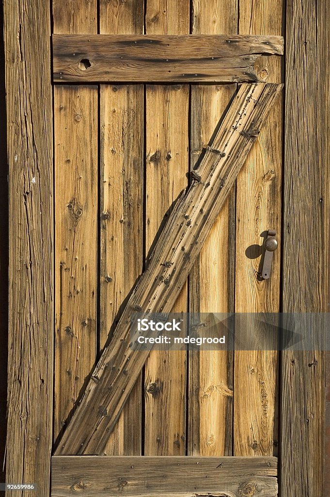 Ghost Town Door  Letter Z Stock Photo