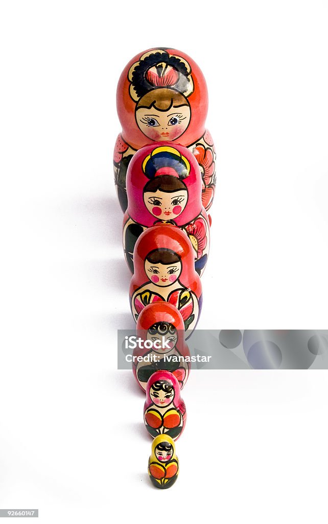 Russian Nesting Dolls также известный как Babushkas - Стоковые фото Матрёшка роялти-фри