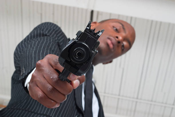 istock Down the barrel of a gun 92660151