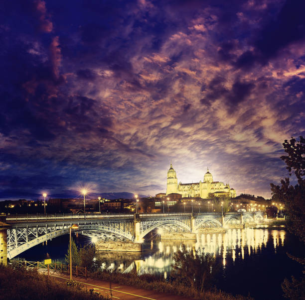 istock Salamanca sunset in Enrique Estevan bridge 926602180
