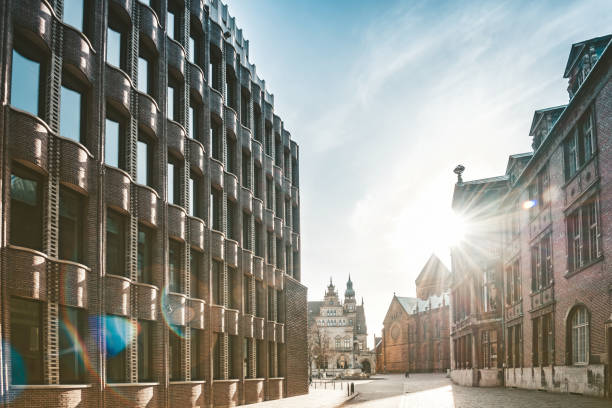 istock old lane in Bremen with historic brick buildings 926602270