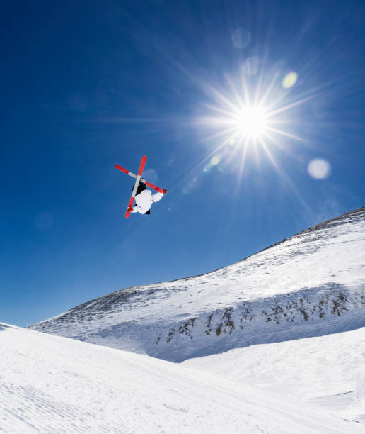 istock Extreme freestyle skiing jump 926602780