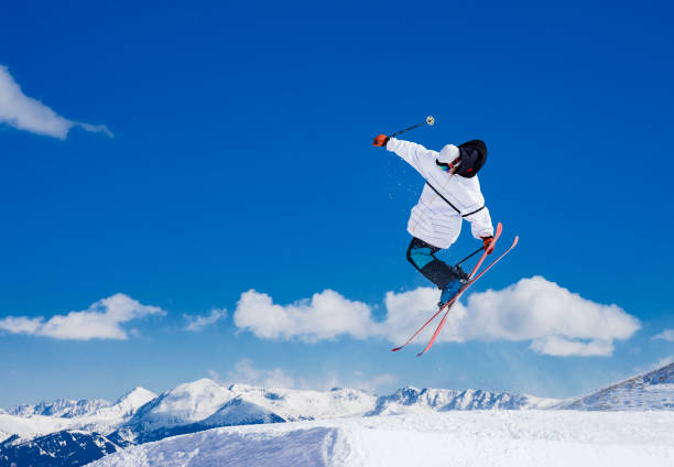 istock Freestyle skier jumping in the Pyrenees mountains Andorra 926602788