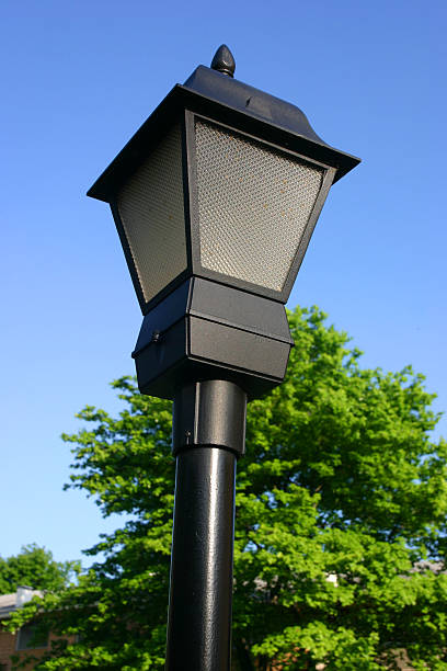 istock Beautiful street light with blue sky in the background 92660490
