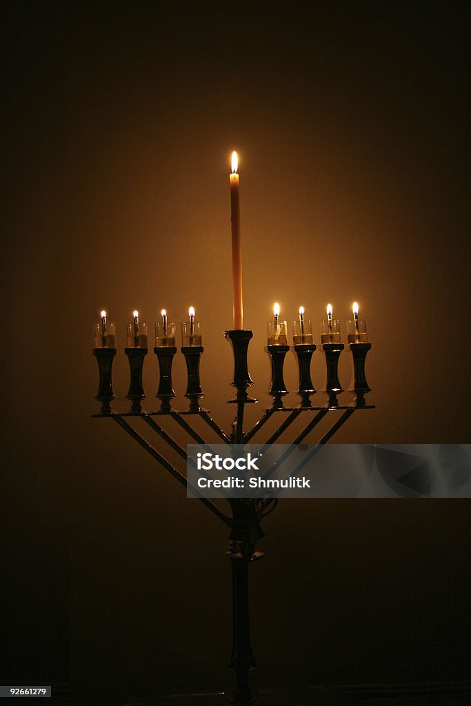 Menorah - Foto de stock de Hanukkah royalty-free