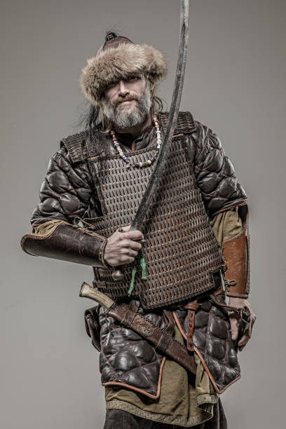 istock Weapon wielding viking warrior beserker alone in studio shoot 926613306