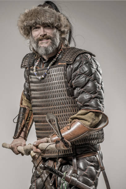 istock Weapon wielding viking warrior beserker alone in studio shoot 926613472