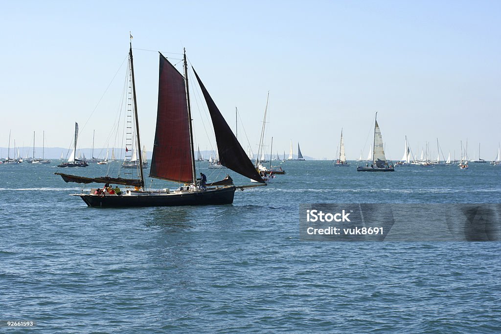 Barcolana regatta de Trieste-Itália - Foto de stock de Antigo royalty-free