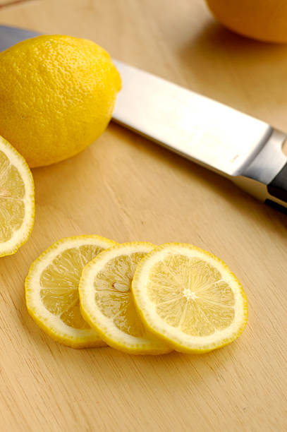 Slices of Lemon stock photo