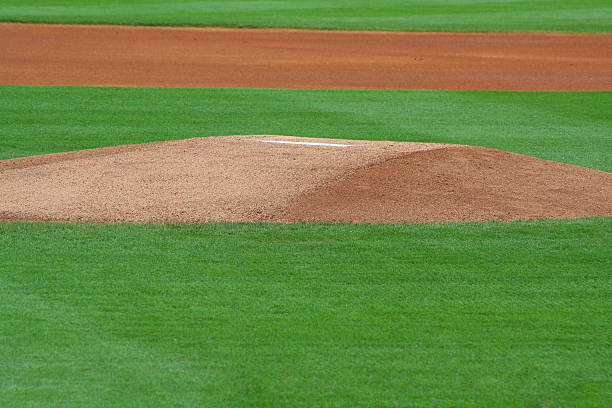 Pitcher's Mound stock photo