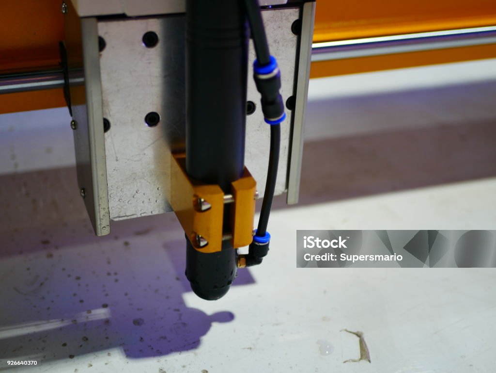 laser cut machine Automated Stock Photo