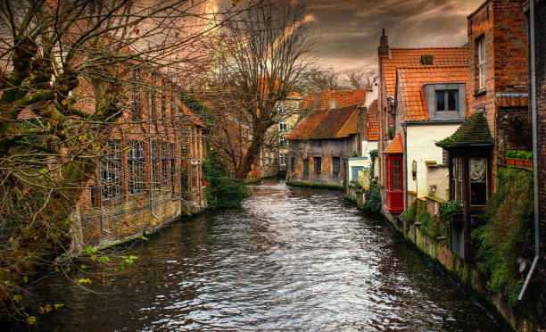 istock Bruges City Streets on a beautiful cloudy day 926644574