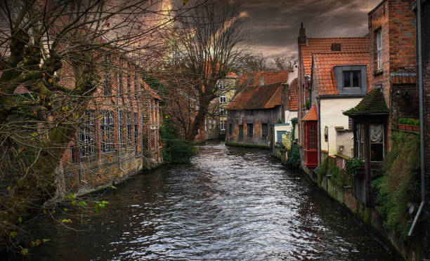 istock Bruges City Streets on a beautiful cloudy day 926644628