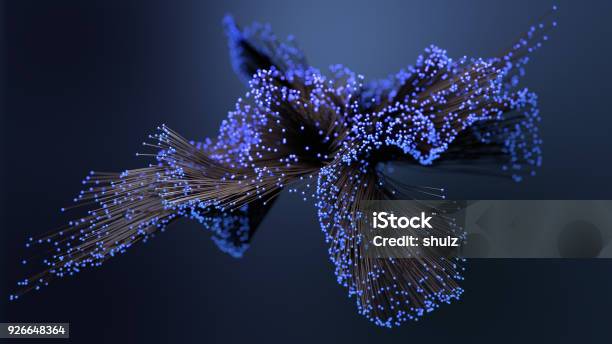 Abstract Network Connection Background Stock Photo - Download Image Now - Abstract, Fiber Optic, Technology