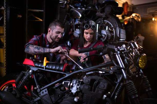 istock Motorcycle repair shop 926653318