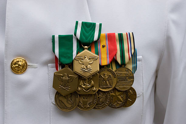 American Military Medals stock photo