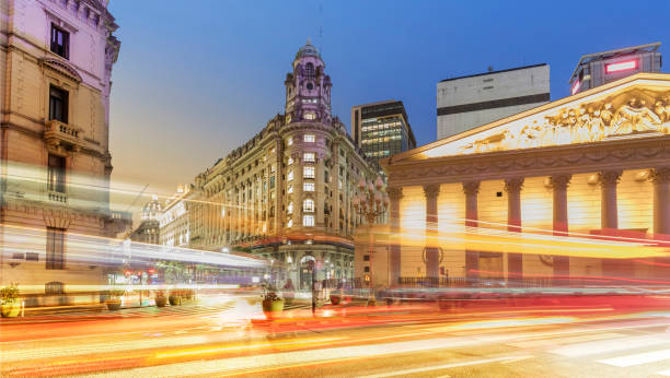 istock Buenos Aires Argentina night in downtown with traffic 926668040