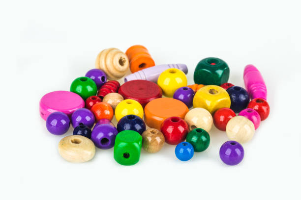 색상화 beads - hand made object 뉴스 사진 이미지