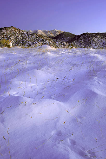 겨울맞이 풍경 인공눈 - copy space alpenglow winter mountain range 뉴스 사진 이미지