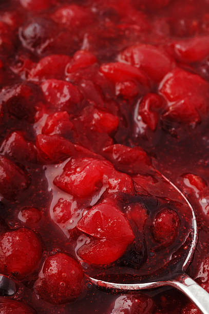 istock Spoonful of cranberry sauce 92667306