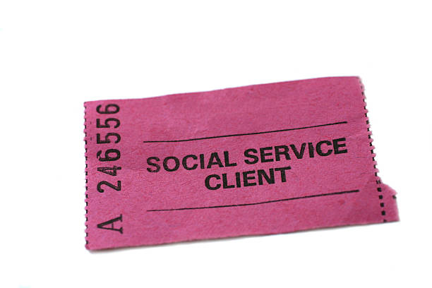 serviço social bilhete de cliente - social services ticket stub care customer imagens e fotografias de stock
