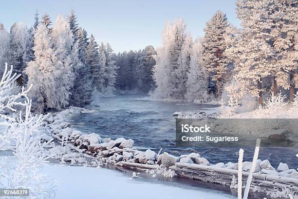 Bela Paisagem De Inverno - Fotografias de stock e mais imagens de Finlândia - Finlândia, Inverno, República da Carélia - Rússia