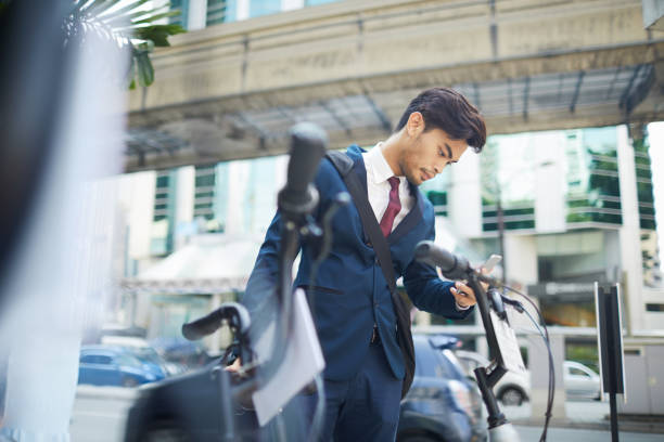 istock Bicycle sharing system in Kuala Lumpur smart city. 926686850