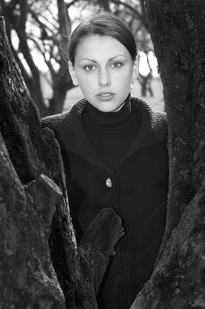 istock Pretty girl and trees 92668794