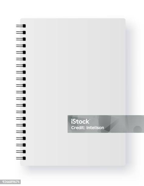 Notebook Blank Model Realistic Blank Notebook Stock Vector Stock Illustration - Download ...