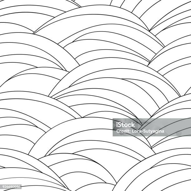 Simple Wavy Texture Abstract Seamless Pattern Simple Wavy Texture Stock Illustration ...