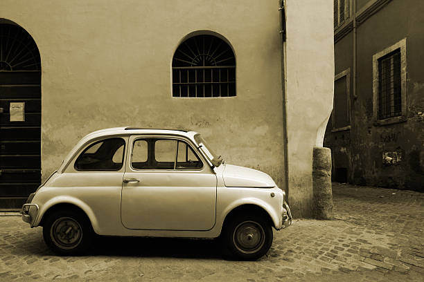 istock Tiny Italian vintage car in Rome 92669016