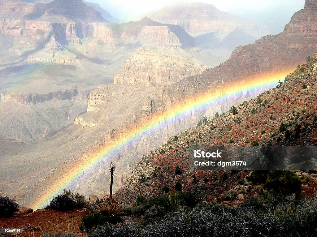 Grand Canyon Doppelter Regenbogen - Lizenzfrei Arizona Stock-Foto