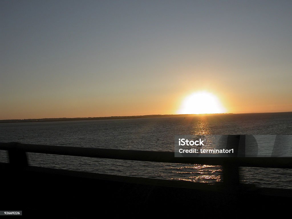 Pôr do sol sobre o Oceano Pacífico - Royalty-free América do Norte Foto de stock