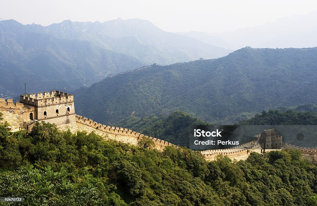 Great Wall один - Стоковые фото Mutianyu роялти-фри