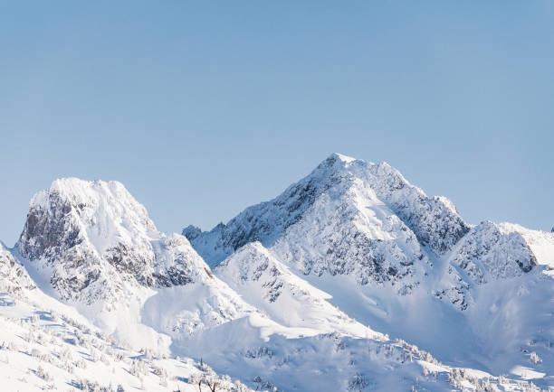 The Pyrenees mountain peaks in Val d Aran Catalonia Spain