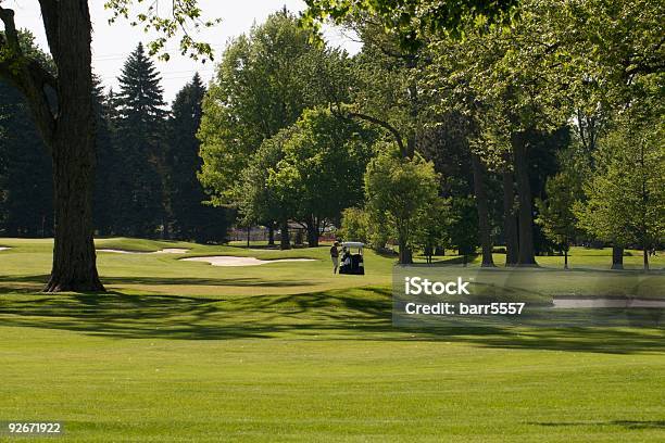 Lone Golfista - zdjęcia stockowe i więcej obrazów Bez ludzi - Bez ludzi, Bunkier, Drzewo